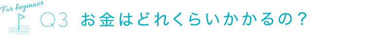 お金はどれくらいかかるの？