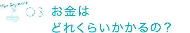 お金はどれくらいかかるの？